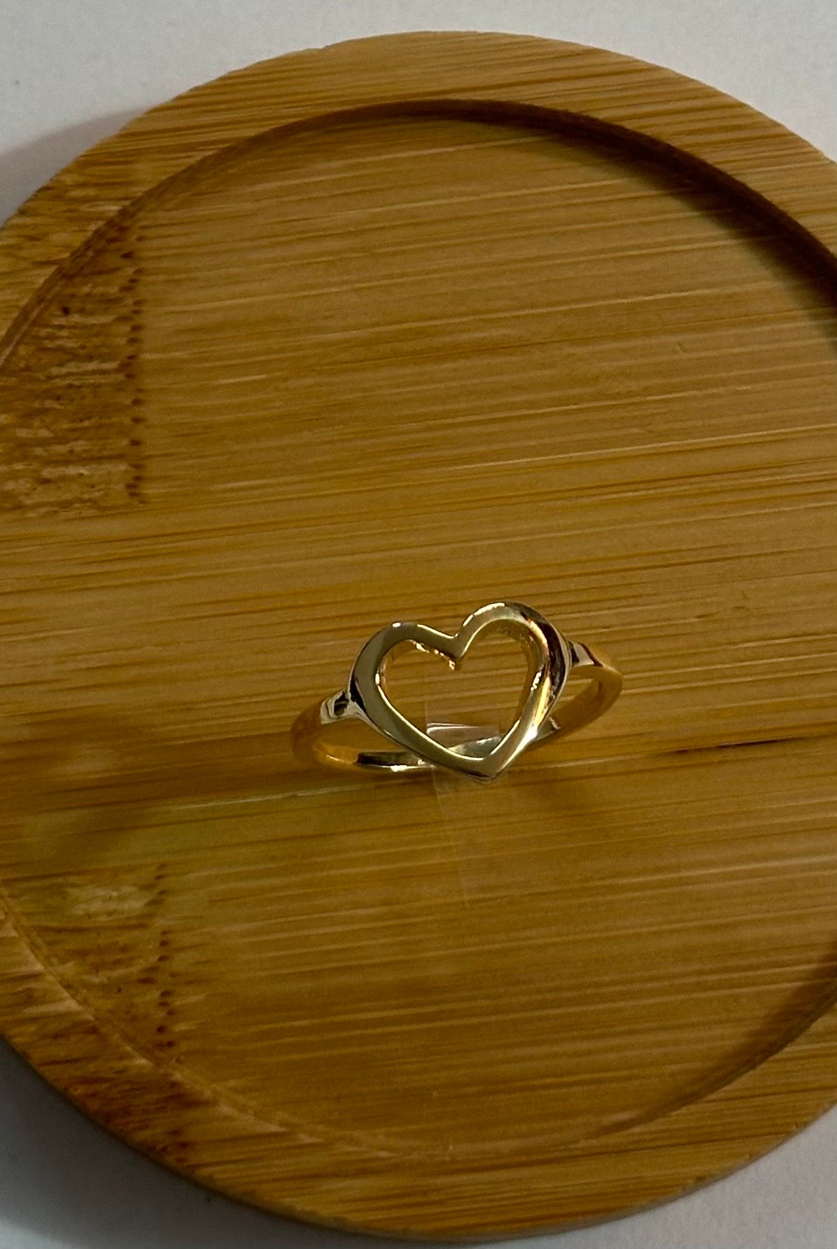 18K Gold Heart Ring