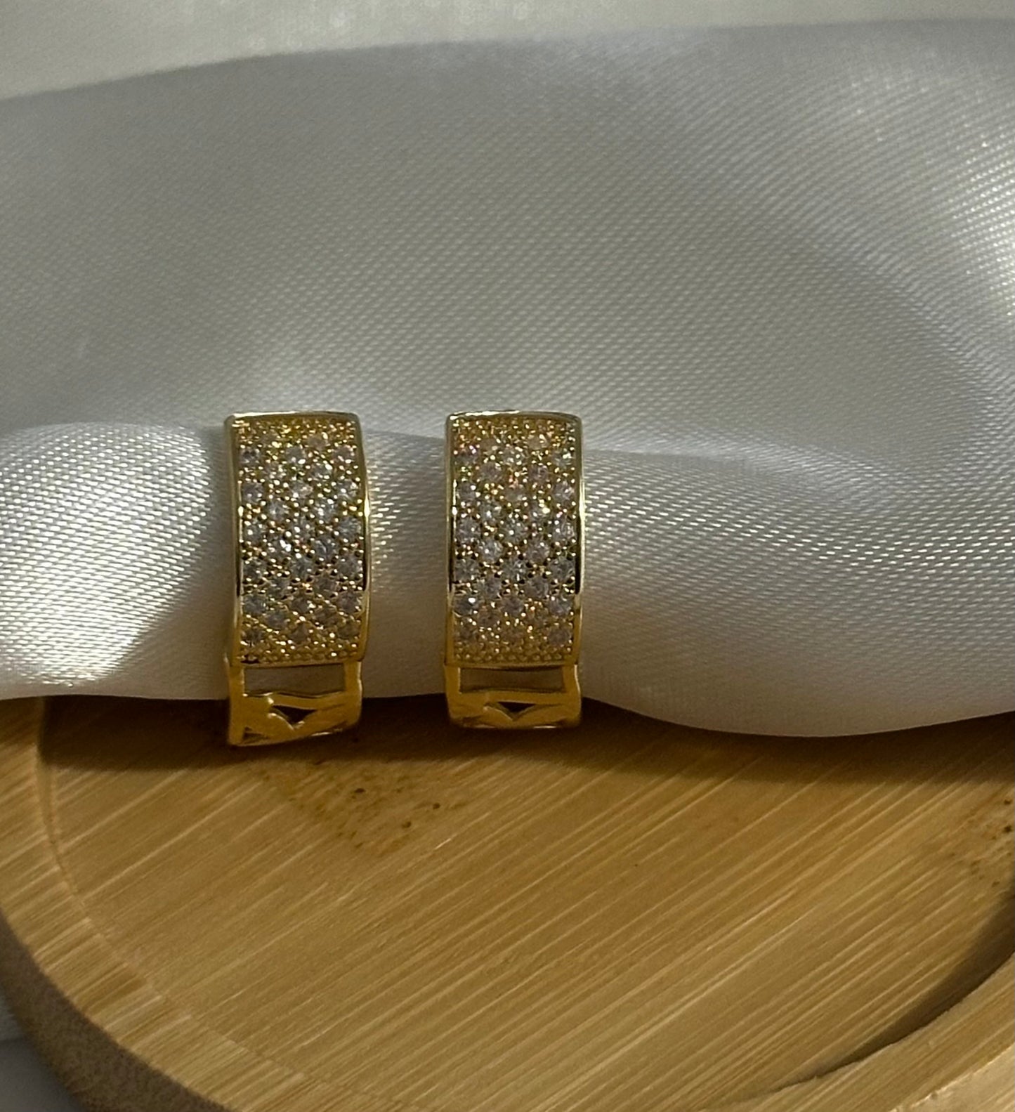 18K Gold Plated Zirconia Earrings