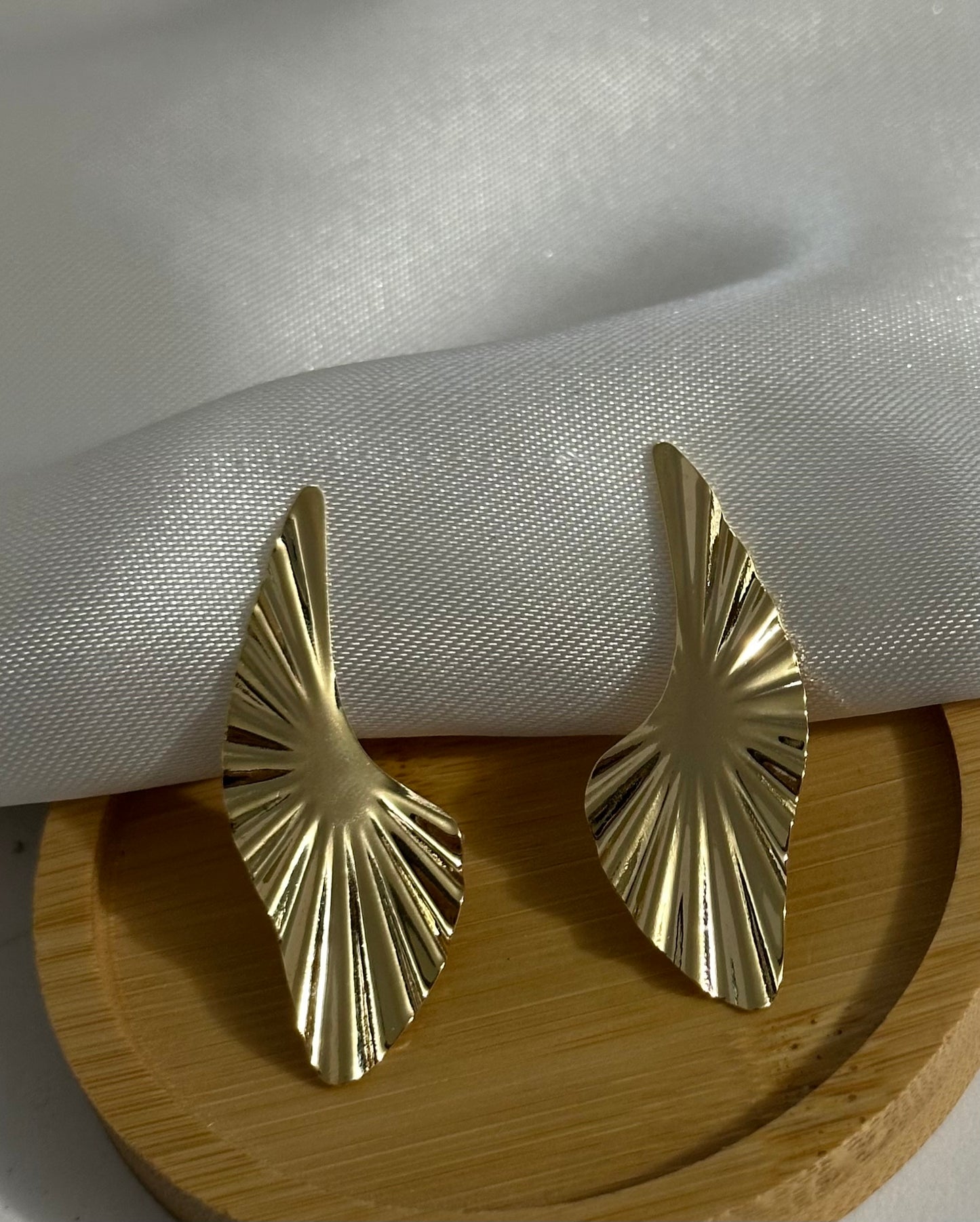 18K Gold Plated Angels Wings Earrings