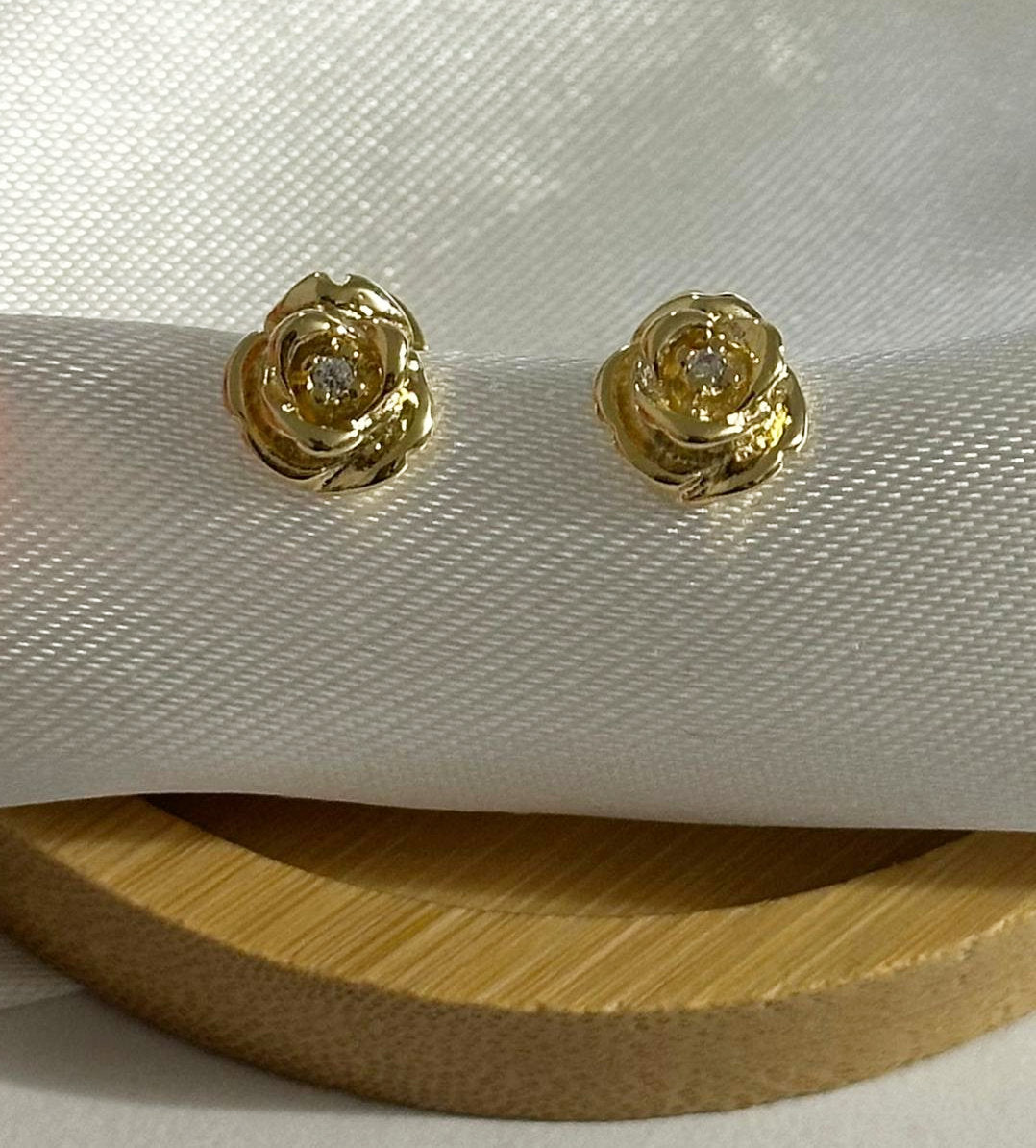 18K Gold Plated flower Earrings